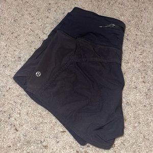 Lululemon Black Speed Up Shorts